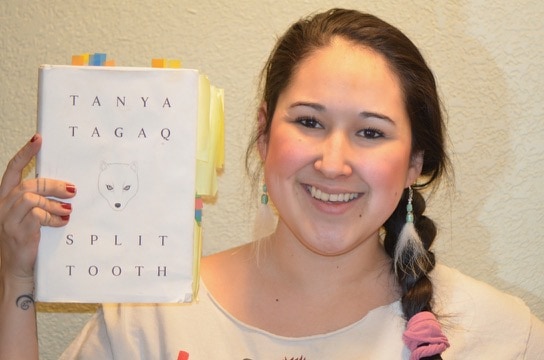 Split Tooth review author with book (1)