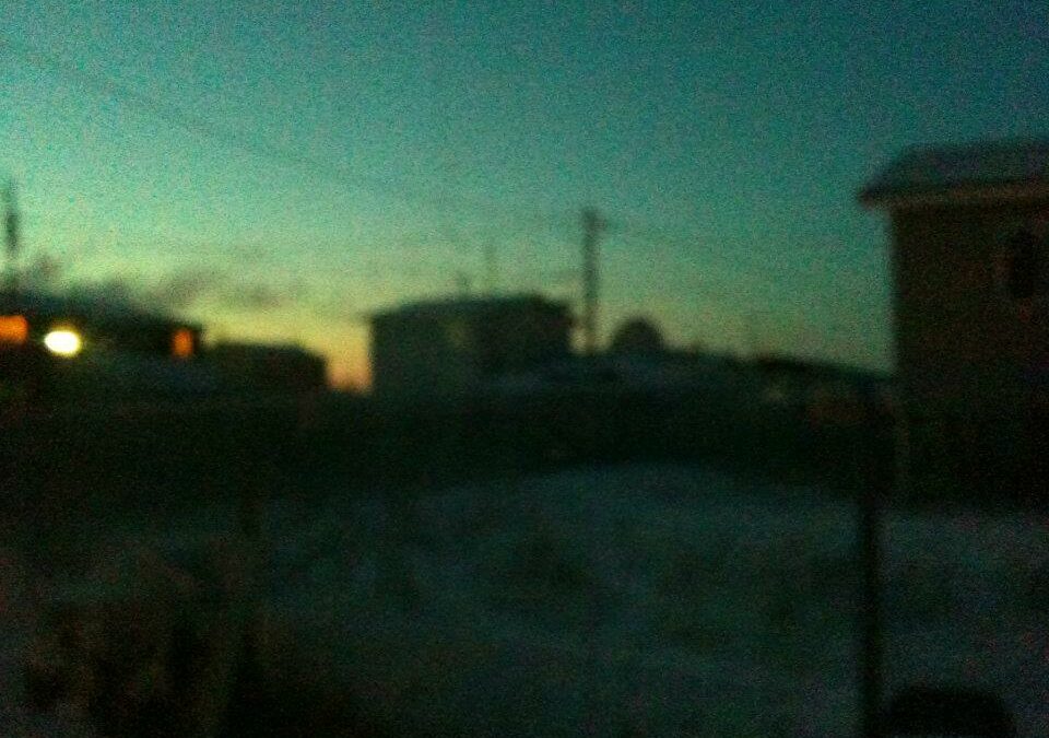 Twilight in an Arctic Village